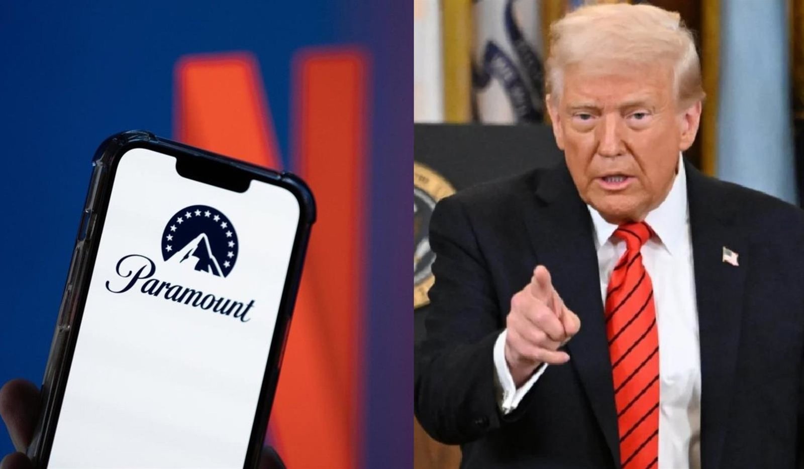 Trump recula y dice ahora que no debería involucrarse en la lucha entre Netflix y Paramount por Warner