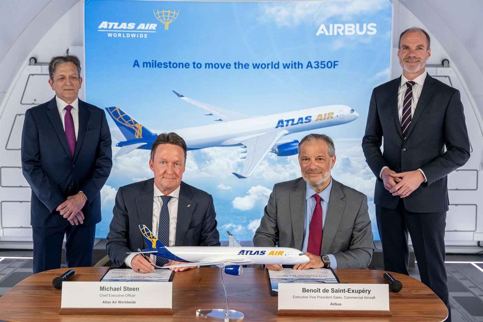 Atlas Air Worldwide se convierte en el mayor cliente del carguero A350F de Airbus con un pedido de 20 aparatos