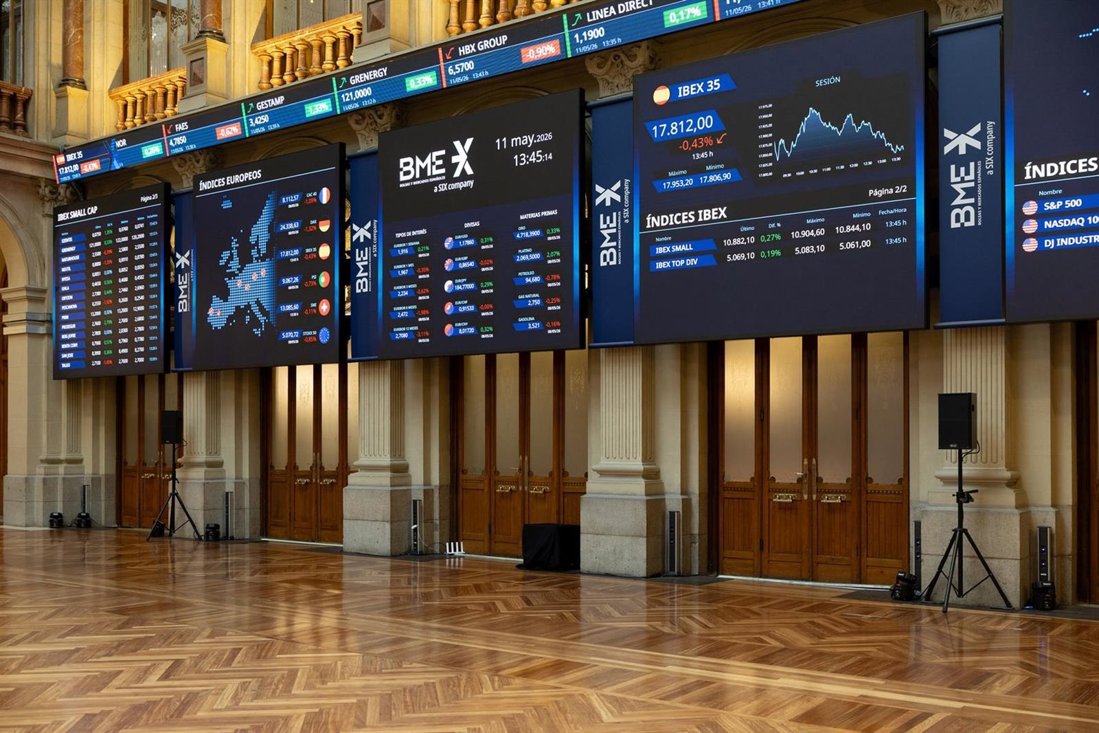 El Ibex 35 sube 3,26% en mayo y supera los 18.300, pendiente del acuerdo de paz entre EEUU e Irán