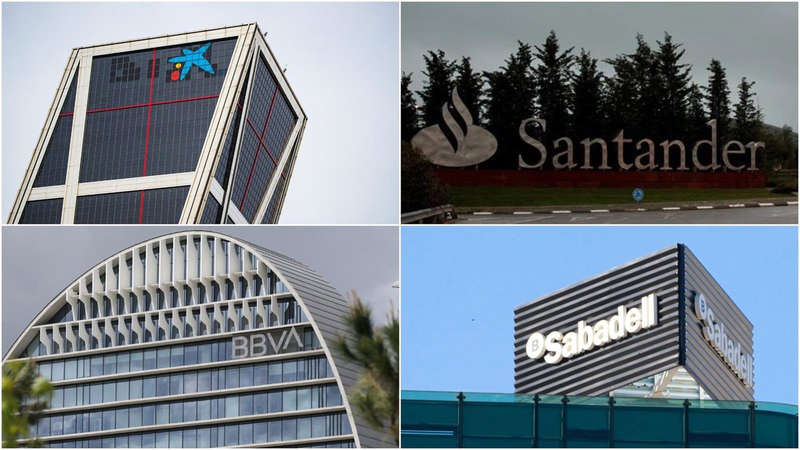 Banco de España eleva el colchón de capital de BBVA y mantiene el de Santander, CaixaBank y Sabadell